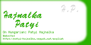 hajnalka patyi business card